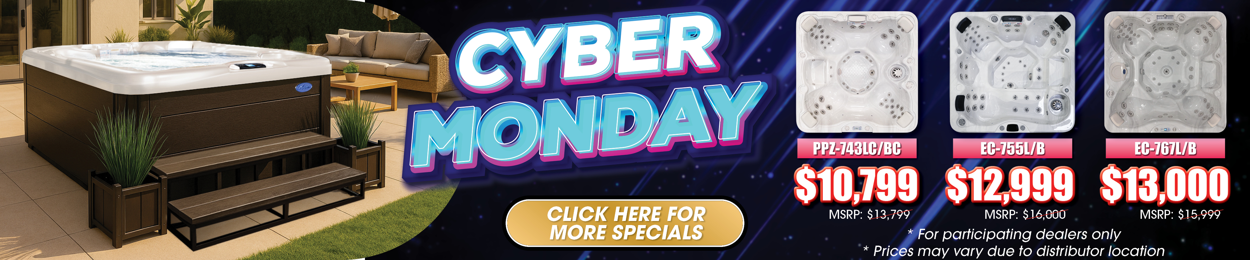 Calspas hot tub being used in a family setting - Santarosa