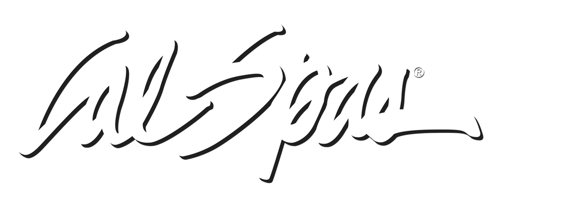 Calspas White logo hot tubs spas for sale Santarosa
